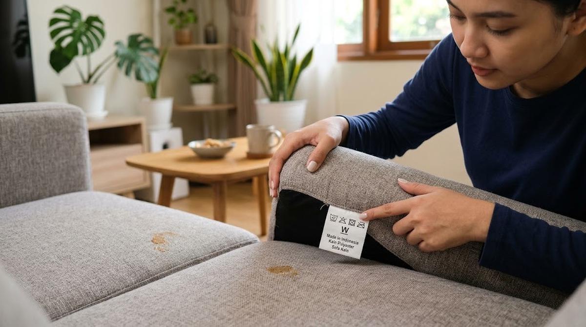 Cara Menghilangkan Noda Makanan di Sofa Kain