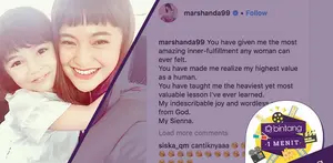 Kesedihan Marshanda karena menahan kerinduan yang begitu dalam pada putrinya, Sienna Ameerah Kasyafani.