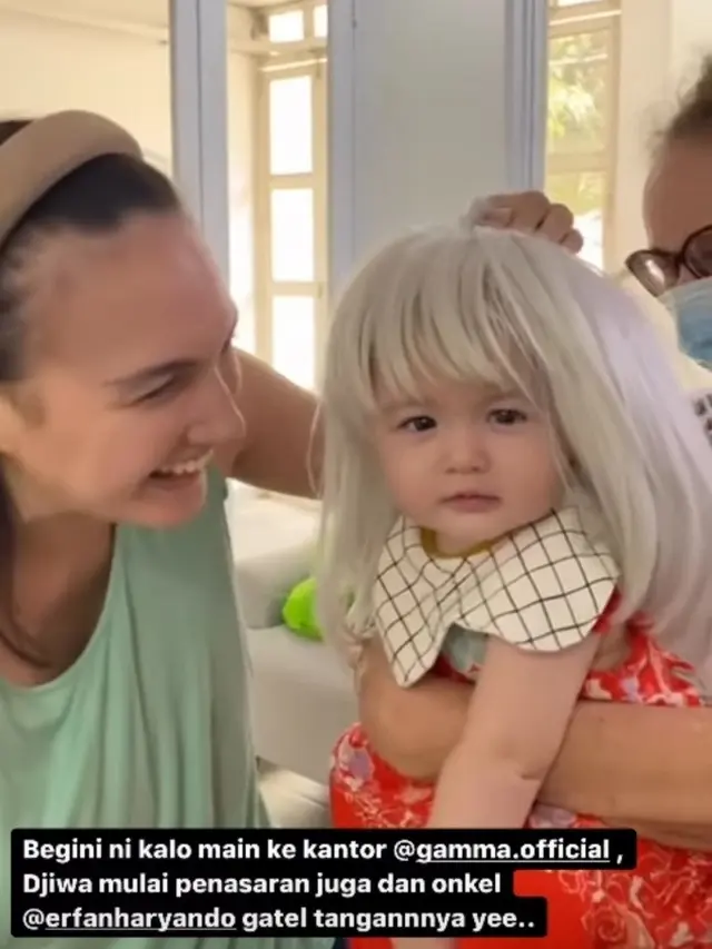 Nadine Chandrawinata dan Baby Djiwa (Instagram/nadinelist)