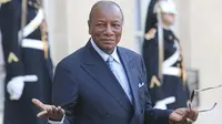 Presiden Guinea Alpha Conde. (AP Photo / Jacques Brinon)