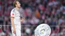 Harry Kane selama ini kerap disandingkan dengan statistik mengesankan namun tanpa satupun trofi. (AP Photo/Matthias Schrader)