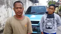 Heri (kiri), pria heroik yang menggagalkan upaya begal di Lorong Veteran, Jalan Tembok Baru, Seberang Ulu (SU) I Palembang, pada Jumat (3/7/2020) lalu (Liputan6.com / Nefri Inge)