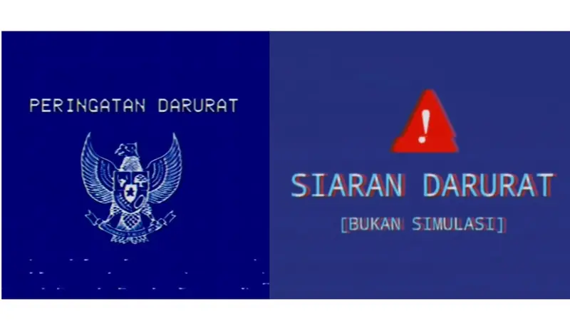 Peringatan darurat. (Tangkapan layar YouTube/ EAS Indonesia Concept dan Blocky Brain)