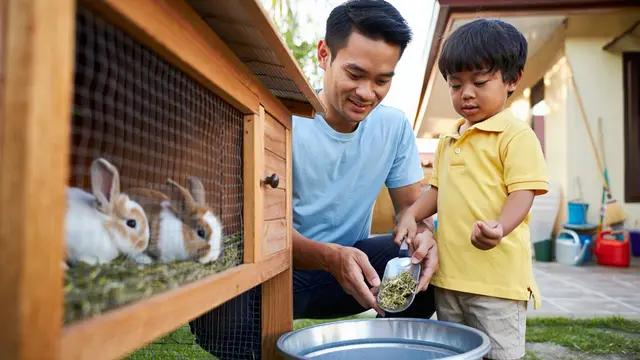 Cara Ternak di Rumah Tanpa Mengganggu Tetangga (Foto: Reve Art AI)