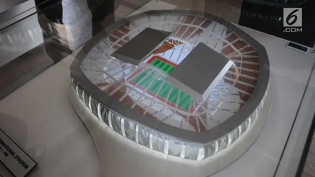 Melihat Maket Jakarta International Stadium yang Akan Dibangun
