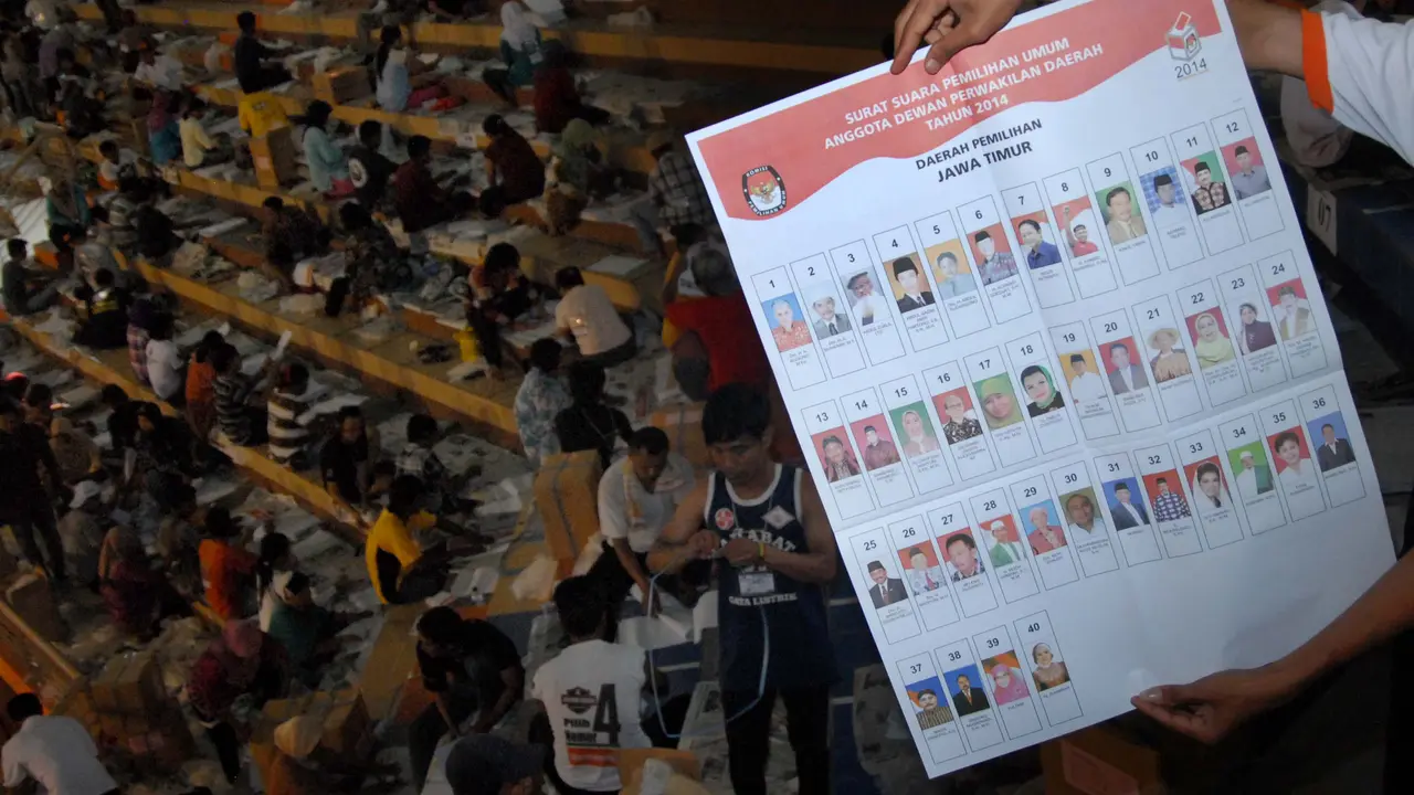 kpu pemilu surat suara