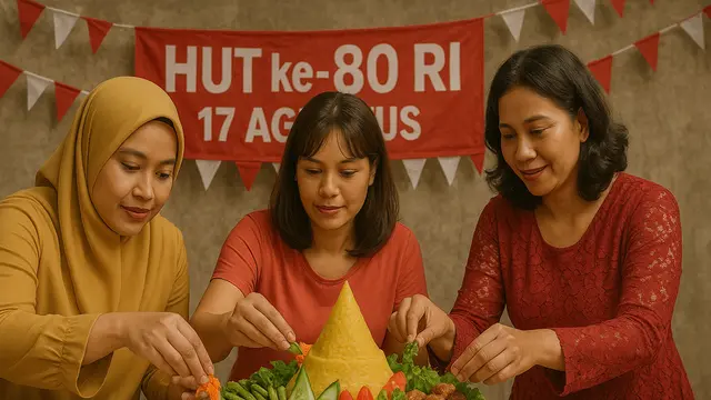 Lomba Menghias Tumpeng 17 Agustus (Foto: ChatGPT)