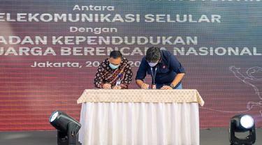 Telkomsel bersama Badan Kependudukan dan Keluarga Berencana Nasional (BKKBN) menjalin kolaborasi strategis dalam mendukung program pencegahan stunting di Indonesia (Dok. Telkomsel)