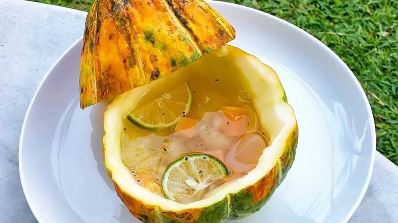 Es Mangkok Blewah Jeruk Nipis
