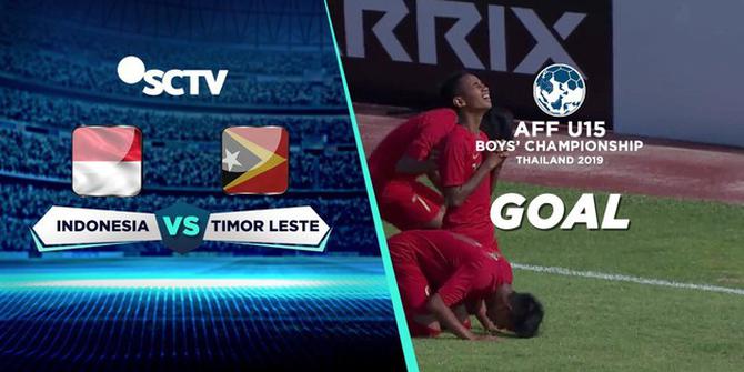 VIDEO: Gol Timnas Indonesia ke Gawang Timor Leste di Piala AFF U-15 2019