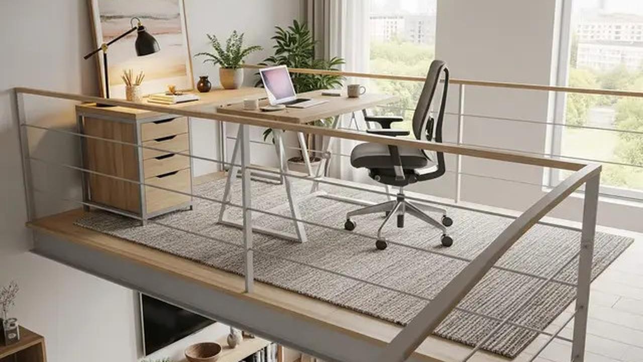 10 Inspirasi Desain Rumah Mezzanine Modern dengan Workspace Cozy di Atas