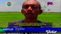 Para petani di Desa Wonosari, Madiun, mengalami kekeringan, akibat debit air Waduk Dawuhan surut. Dan para petani menggunakan pompa disel untuk mengambil air untuk mengairi sawahnya.