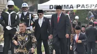 Menteri Agama Lukman Hakim Saifuddin menghadiri pemakaman almarhum Presiden ke-3 Republik Indonesia BJ Habibie di Taman Makam Pahlawan Nasional Utama (TMP) Kalibata, Jakarta, Kamis (12/9/2019). (merdeka.com/Iqbal Nugroho)