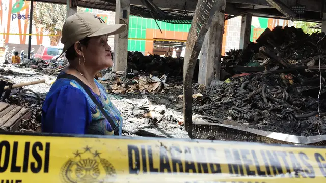 Mujilah, pedagang korban kebakaran Pasar Kramat Jati