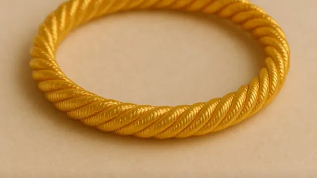 Gelang Emas Spiral Model Tali (Created by Chatgbt)