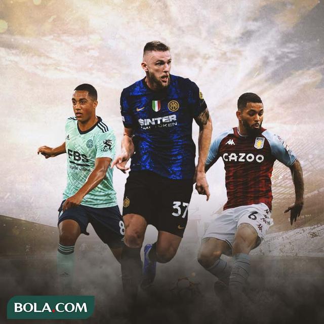 Ilustrasi - Youri Tielemans, Milan Skriniar, Douglas Luiz