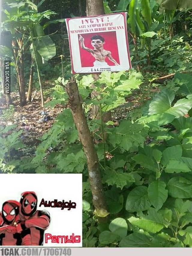 6 Pengumuman Nyeleneh Ini Ditempel di Pohon, Bikin Geleng Kepala