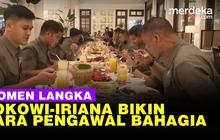VIDEO: Jokowi-Iriana Ajak Makan Bareng, Paspampres dan Pengawal TNI AD Bahagia