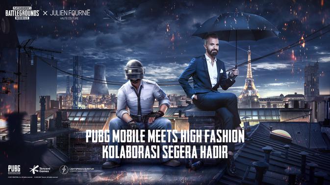 Tencent dan perancang fashion kenamaan Julien Fournie kolaborasi di PUBG Mobile. (Doc: Tencent/ PUBG Mobile)