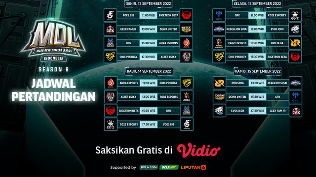 Jadwal dan Live Streaming MDL Indonesia Season 6 Pekan Ini di Vidio, 12- 15 September 2022