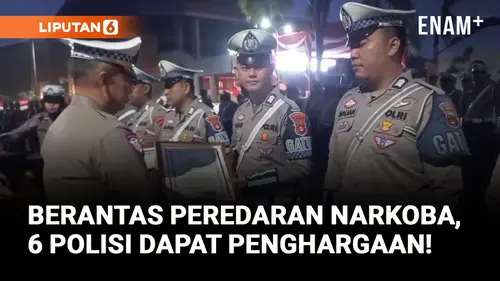 VIDEO: Gagalkan Peredaran Narkoba di Palembang, 6 Polisi Diganjar Penghargaan