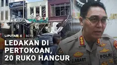 Ledakan di Pertokoan, 20 Ruko Hancur
