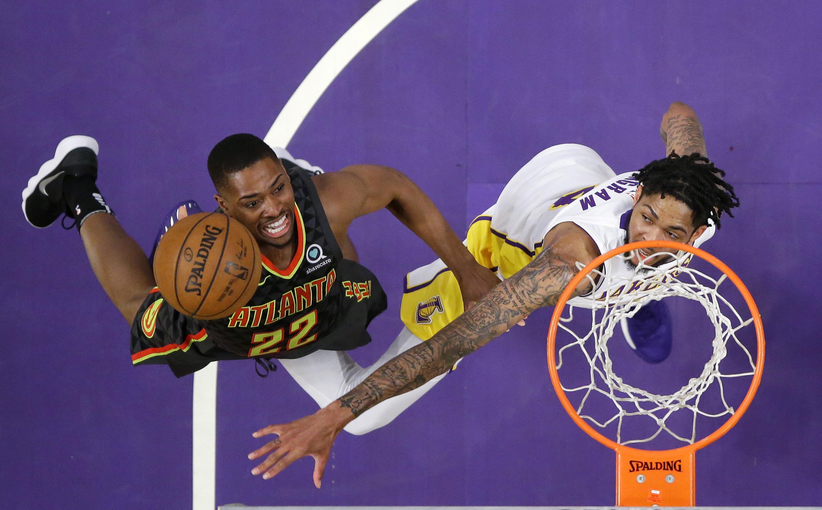 Brandon Ingram cetak poin tertinggi bagi Lakers saat kalahkan Atalanta Hawks pada lanjutan NBA(AP Photo/Mark J. Terrill)