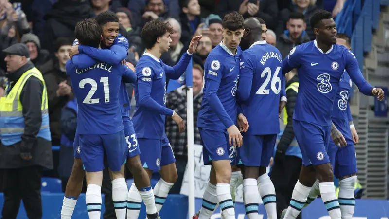 Foto: Senyum Lega Chelsea setelah Putus Rekor Buruk Lima Laga Tanpa Kemenangan di Liga Inggris