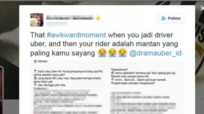 Cerita Driver Uber yang Nggak Sengaja Antar Mantan Pacar