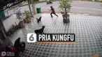 AGAR TAK DISERANG, PRIA HADAPI ANJING PAKAI KUNGFU