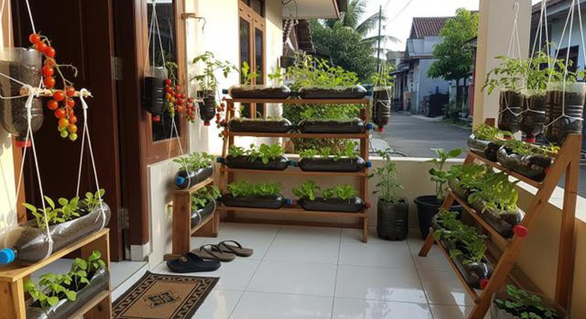 10 Jenis Sayuran yang Bisa Ditanam di Botol Plastik Bekas, Cocok Jadi Hiasan Teras