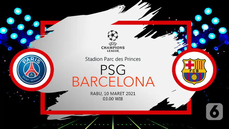 Barcelona vs PSG sudah Main Klik Disini untuk Link Live Streaming