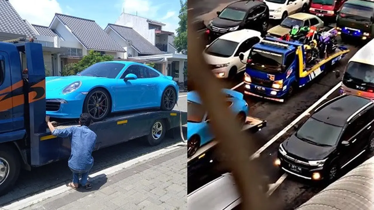 Viral, Ini 6 Momen Mobil Porsche dan Moge Doni Salmanan Disita Polisi