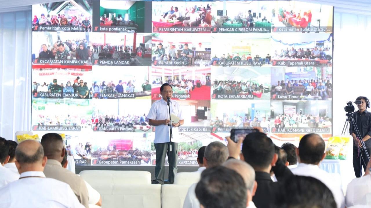 Mendagri Tito Karnavian saat menghadiri acara GPM Serentak