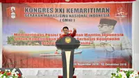 Ketua Persatuan Alumni GMNI yang juga Wakil Ketua MPR RI, Ahmad Basarah dalam pidato Pembukaan Kongres ke XXI GMNI di Ambon pada Kamis (28/11).