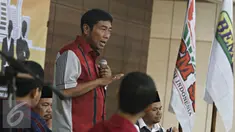 Wakil Ketua DPRD DKI Jakarta Abraham Lunggana atau biasa disapa Haji Lulung hadir dalam diskusi bertajuk 'Menuju Pilkada Cerdas dan Berintegritas' di Kampus Universitas Negeri Jakarta (UNJ), Kamis (14/4/2016). (Liputan6.com/Immanuel Antonius)