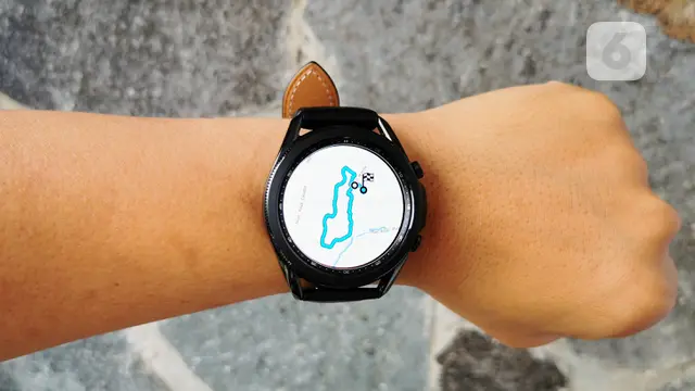Smartwatch Galaxy Watch3 - Tampilan Peta pada Fitur GPS