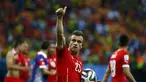 Gelandang Timnas Swiss, Xherdan Shaqiri, mencetak hattrick saat berlaga melawan Honduras di laga penutup penyisihan Piala Dunia 2014 Grup E di Stadion Amazonia, Manaus, Brasil, (26/6/2014). (REUTERS/Michael Dalder)