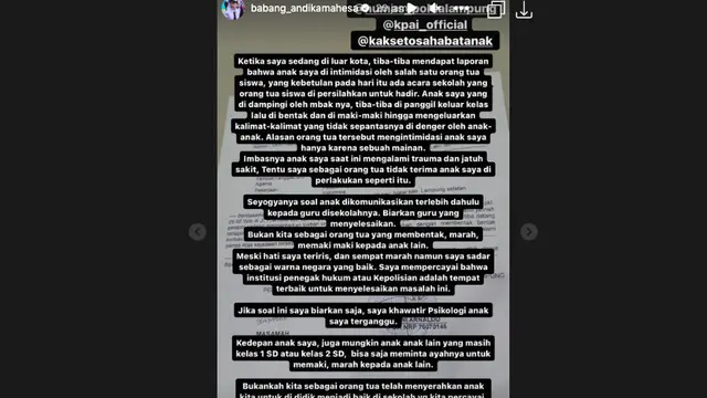 Andika Mahesa Tak Terima Anaknya Dibentak Orang Sampai Jatuh Sakit dan Trauma, Langsung Lapor Polisi