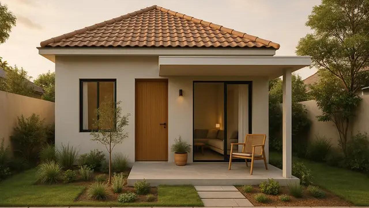 8 Inspirasi Desain Rumah Sederhana 6x8 Meter dengan Teras dan Taman Mini, Referensi Hunian Asri 2025