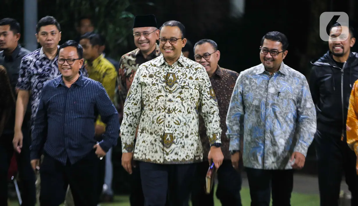Anies menyebut diberikan catatan oleh Presiden Ke-6 RI Susilo Bambang Yudhoyono (SBY) saat pertemuan. (Liputan6.com/Faizal Fanani)
