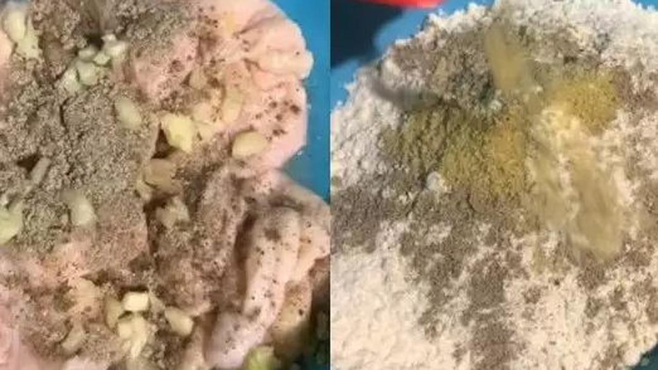 Baluri Kulit Ayam dengan Adonan