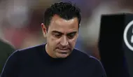 Pelatih kepala Barcelona, Xavi Hernandez saat laga pekan pertama Liga Spanyol 2023/2024 melawan Getafe di Coliseum Alfonso Perez Stadium, Getafe, Spanyol, 14 Agustus 2023 WIB. (AP Photo/Alvaro Medranda)