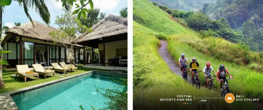 Nikmati indahnya pemandangan hijau di Bali dengan bersepeda di #agodabasecamp Pertiwi Resorts & Spa  (Foto: agoda)