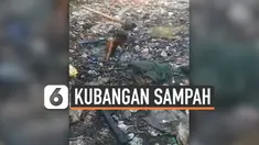 Viral di media sosial, sejumlah anak kecil asik bermain dan berenang di kubang sampah yang memiliki air berwarna hitam. Belum diketahui lokasi kejadian ini.