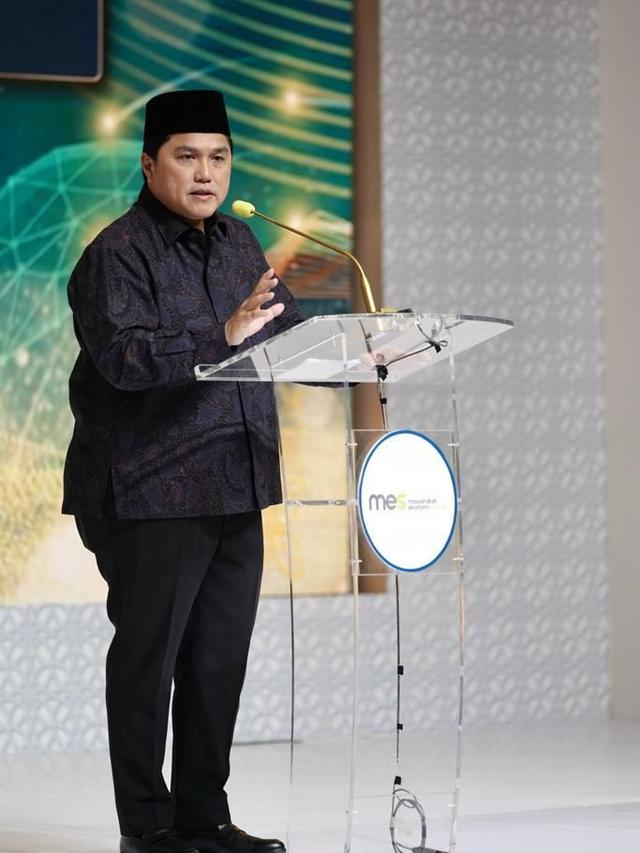 Masyarakat Ekonomi Syariah (MES) menggelar Silaturahim Kerja Nasional (Silaknas) yang bertepatan dengan peringatan Maulid Nabi pada 12 Rabiul Awal 1444 H atau Sabtu (8/12/2022). Acara ini dihadiri oleh Menteri BUMN Erick Thohir.