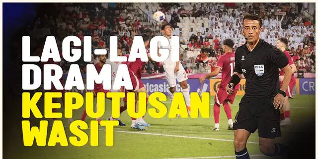 VIDEO: Deretan Keputusan Kontroversial Wasit yang Pimpin Laga Qatar U-23 Vs Timnas Indoneisa U-23