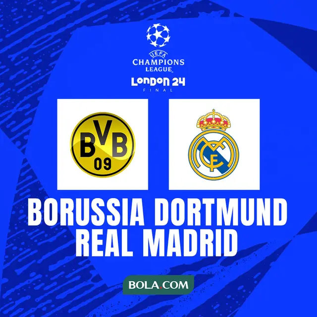 Jadwal Final Liga Champions 2023 / 2024 Dortmund atau Real Madrid