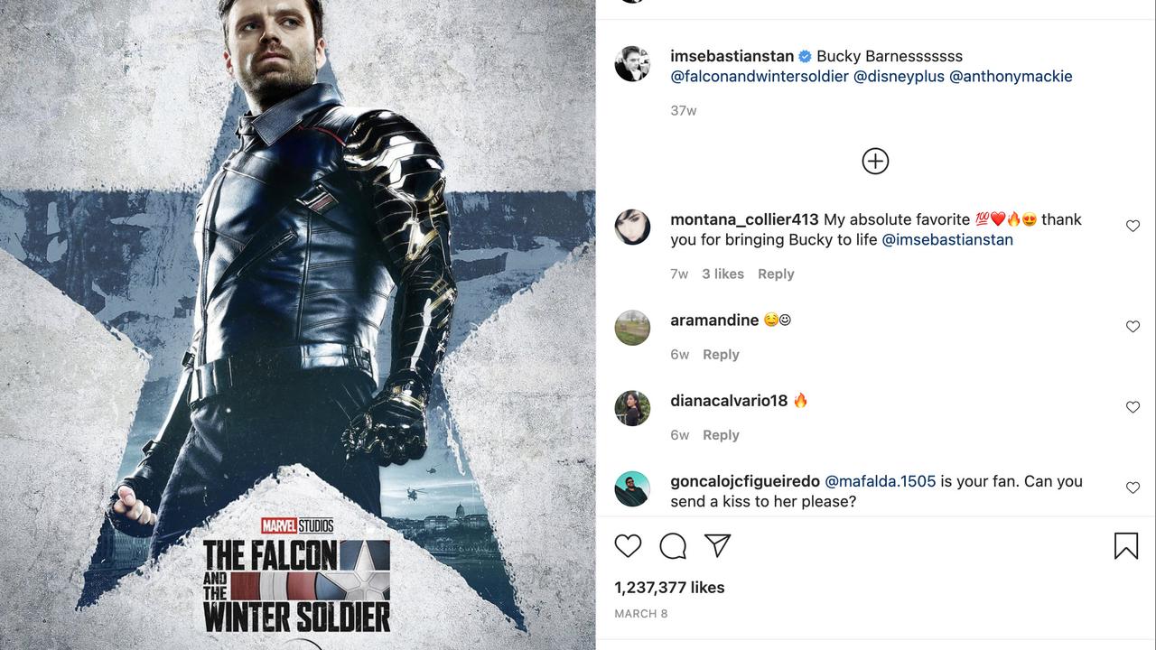 Bucky Barnes diperankan Sebastian Stan
