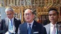 Chief Executive Officer (CEO) Badan Pengelola Investasi Daya Anagata Nusantara (Danantara) Rosan Roeslani usai acara Forbes Global CEO Conference, di Jakarta, Selasa (14/10/2025). (Liputan6.com/Arief)